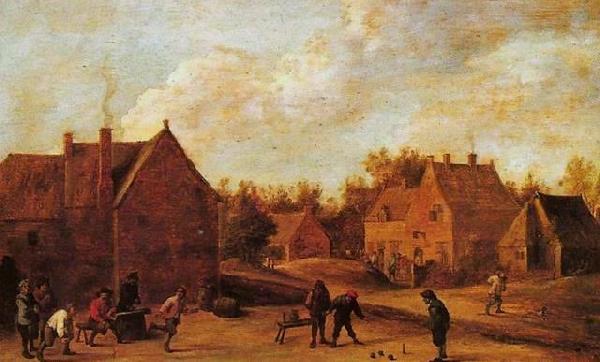 David Teniers the Younger Village scene oil painting image